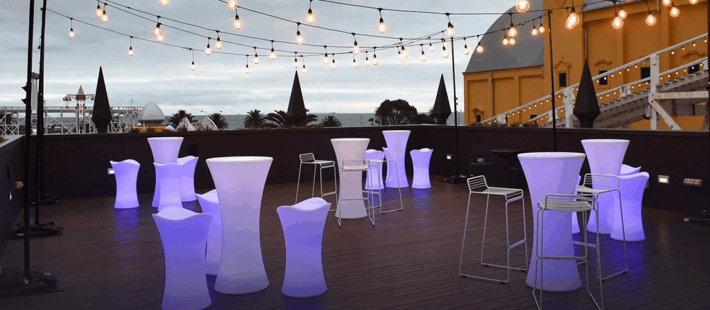 Moon Deck Set Up | Luna Park Melbourne Events